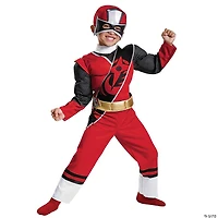 Kids Muscle Ninja Steel Red Ranger Costume