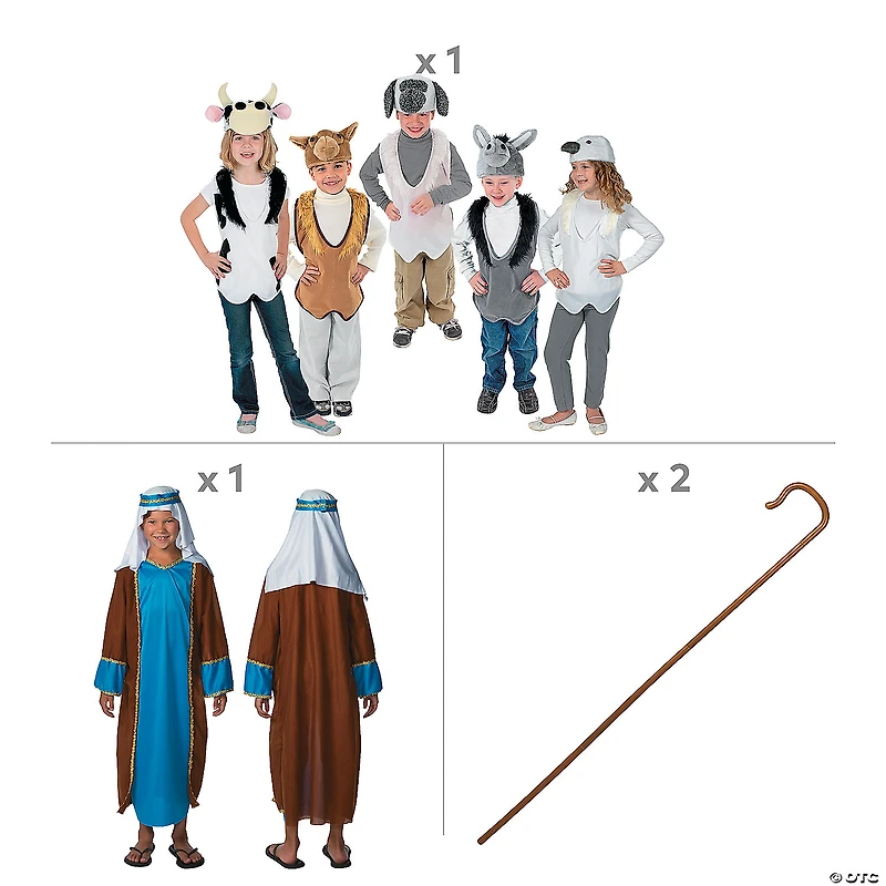 Kids Nativity Pageant Costume Kit - 27 Pc.