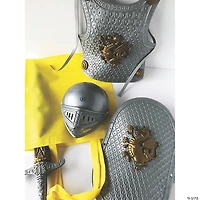 Kids Plastic Armor, Shield, Helmet & Sword Knight Set - 5 Pc.