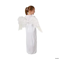 Kids’ S/M White Angel Gown with Wings - 2 Pc.