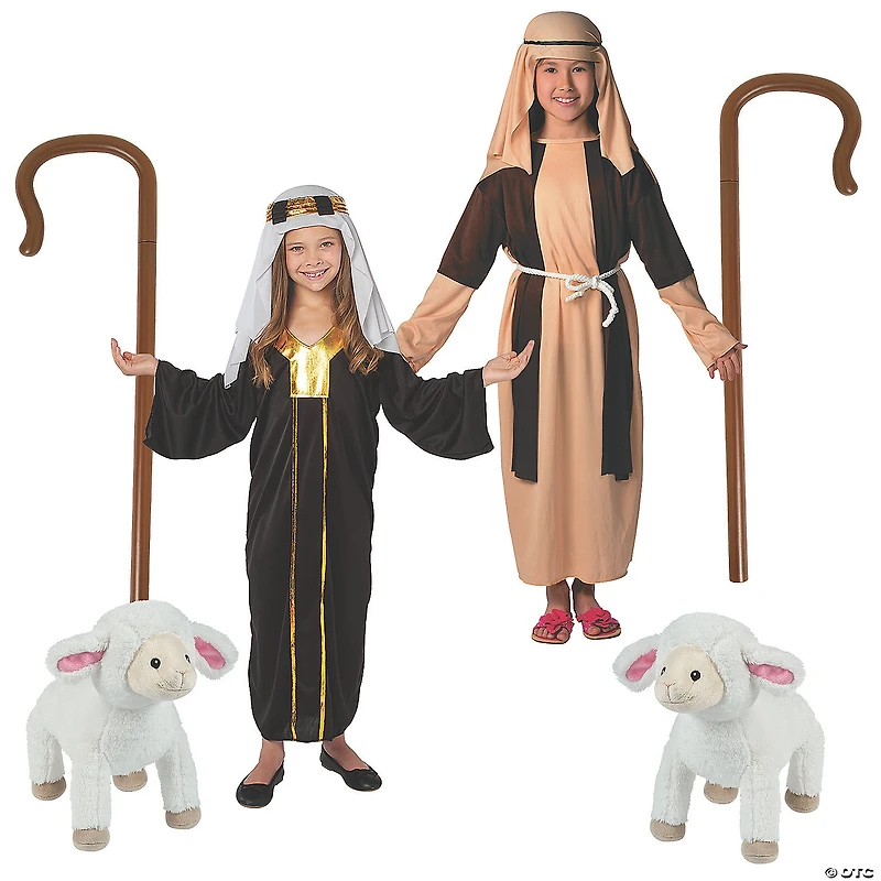 Kids Small Shepherd Costume Kit with Props
