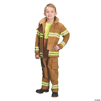 Kids Tan Firefighter Costume
