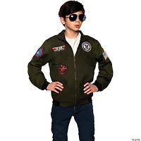 Kids Top Gun Navy Pilot Jacket Costume Accessory