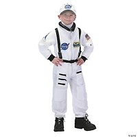 Kids White Astronaut Suit Costume