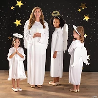 Kids White Nativity Angel Gown - Large/Extra Large 10-14