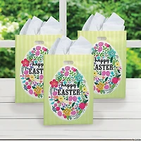Large Easter Plastic Goody Bags - 50 Pc.