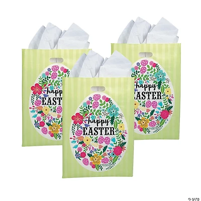 Large Easter Plastic Goody Bags - 50 Pc.