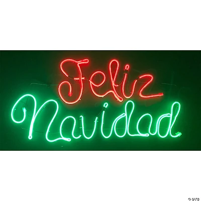 LED Lighted Feliz Navidad Sign