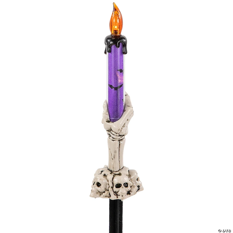 LED Lighted Skeleton Candle Halloween Decorations - 8.5" - Set of 6