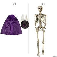 Life-Size Posable Skeleton with Witch Outfit Kit - 3 Pc.
