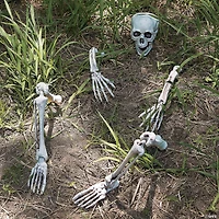 Life-Size Skeleton Yard Halloween Decoration