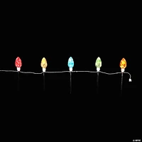 Light-Up Christmas Bulb Yard Stakes - 5 Pc.