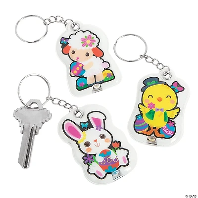 Light-Up Easter Keychains - 12 Pc.