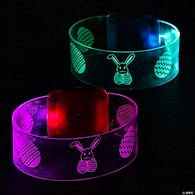 Light-Up Easter Magnetic Closure Bracelets - 12 Pc.