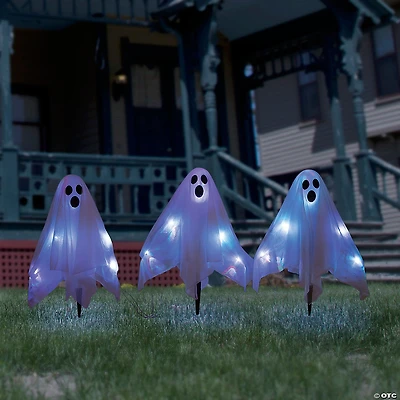Light-Up Ghost Yard Stakes Halloween Decorations