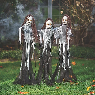 Light-Up Halloween Spooky Doll Yard Stake Decorations