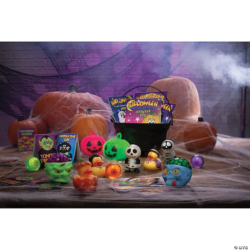 Light-Up Jack-O'-Lantern Puffer Ball YoYos - 12 Pc.
