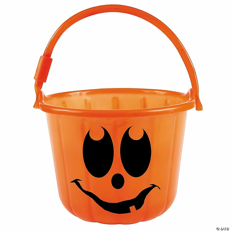 Light-Up Orange Jack-O'-Lantern Trick-or-Treat Safety Bucket