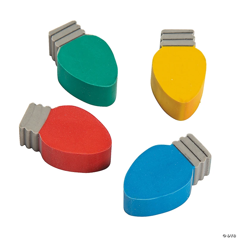 Lightbulb Erasers - 24 Pc.