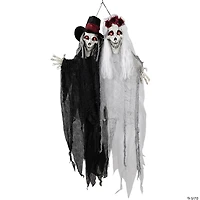 Lighted Vampire Couple with Sound Halloween Decoration - 47"