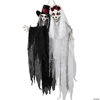 Lighted Vampire Couple with Sound Halloween Decoration - 47"
