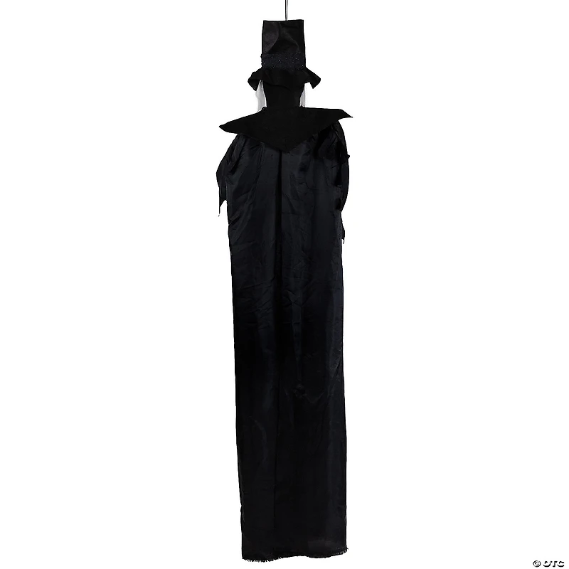 Lighted Vampire in Robe and Top Hat with Sound Hanging Halloween Decoration - 6'
