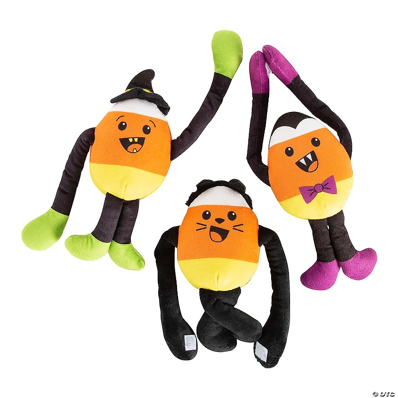 Long Arm Stuffed Candy Corns - 12 Pc.