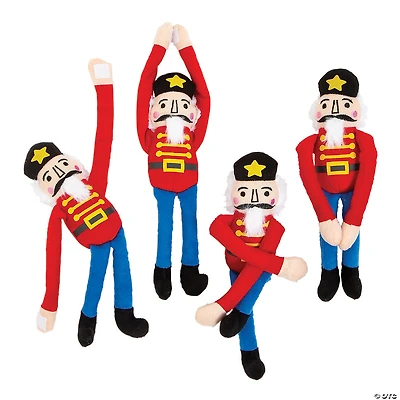 Long Arm Stuffed Nutcrackers - 12 Pc.