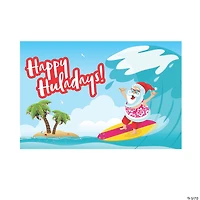 Luau Santa Backdrop - 3 Pc.