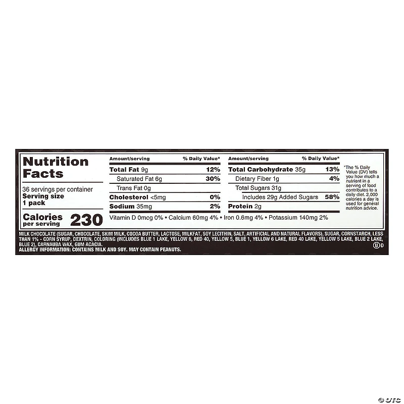 M&M 's Candies, 1.69 oz, 36 Count