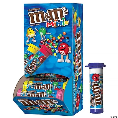 M&M'S MINIS Milk Chocolate Candy, 1.08-Ounce Tubes (Pack of 24)