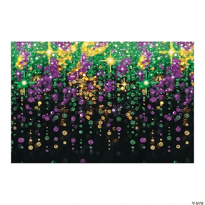Mardi Gras Beads Galore Backdrop - 3 Pc.