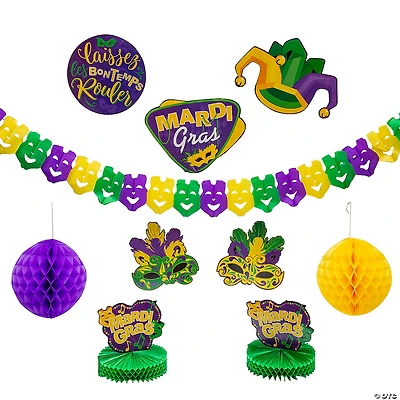 Mardi Gras Decorating Kit - 10 Pc.