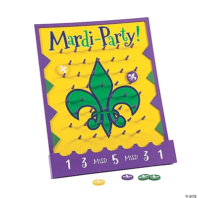 Mardi Gras Disc Drop Game
