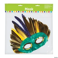 Mardi Gras Feather Mask Assortment- 12 Pc.