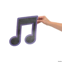 Mardi Gras Glitter Music Cutouts - 6 Pc.