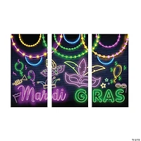 Mardi Gras Glow Backdrop - 3 Pc.