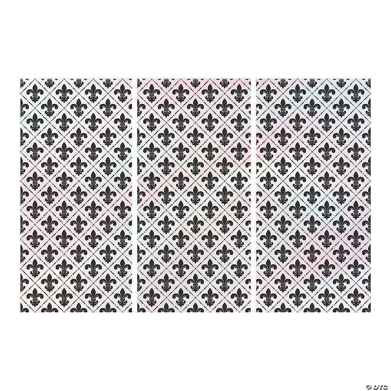 Mardi Gras Iridescent Backdrop - 3 Pc.