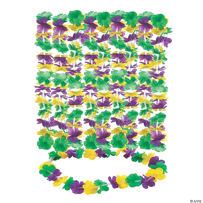 Mardi Gras Light-Up Polyester Leis Assortment