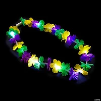 Mardi Gras Light-Up Polyester Leis Assortment