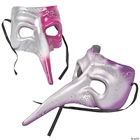 Mardi Gras Long-Nose Masks - 6 Pc.