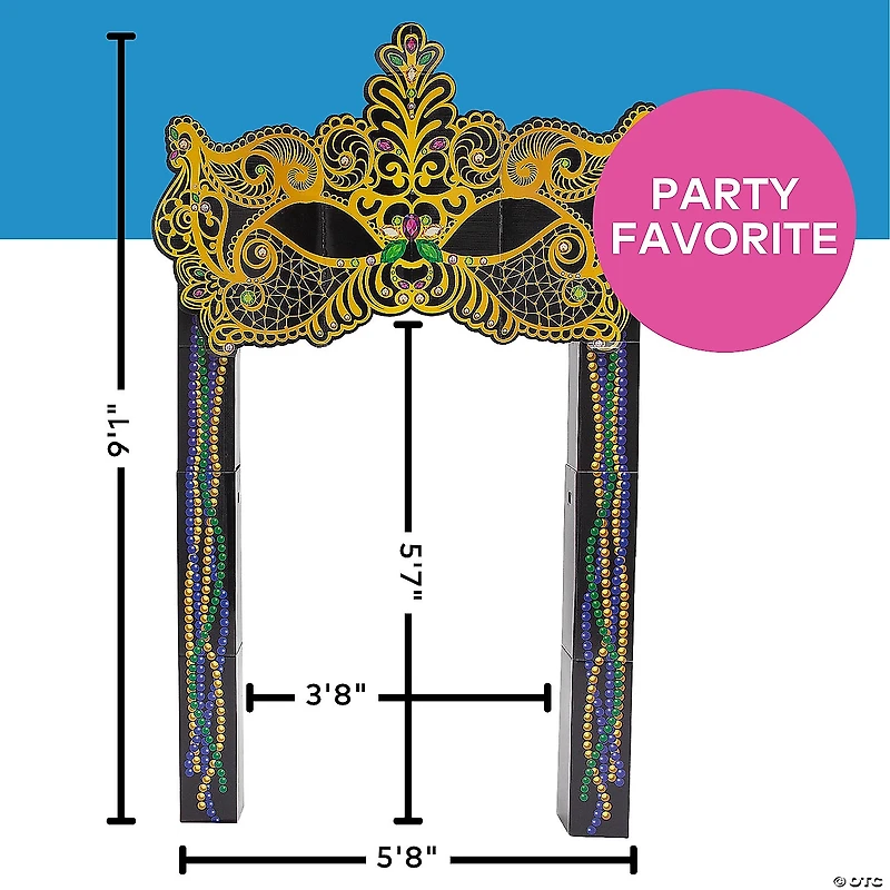 Mardi Gras Mask Archway