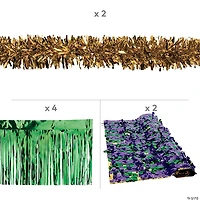 Mardi Gras Metallic Parade Float Decorating Kit - 8 Pc.