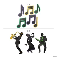 Mardi Gras Musical Decorating Kit - 15 Pc.