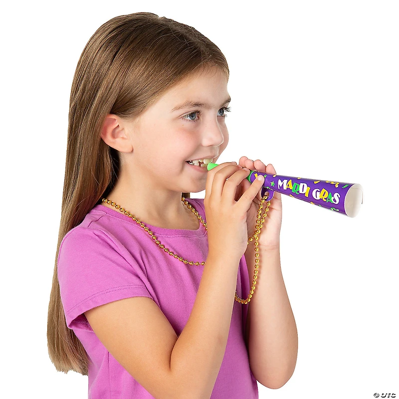 Mardi Gras Party Horn Necklaces - 12 Pc.