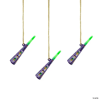 Mardi Gras Party Horn Necklaces - 12 Pc.