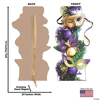 Mardi Gras Party Masks Cardboard Stand-Up