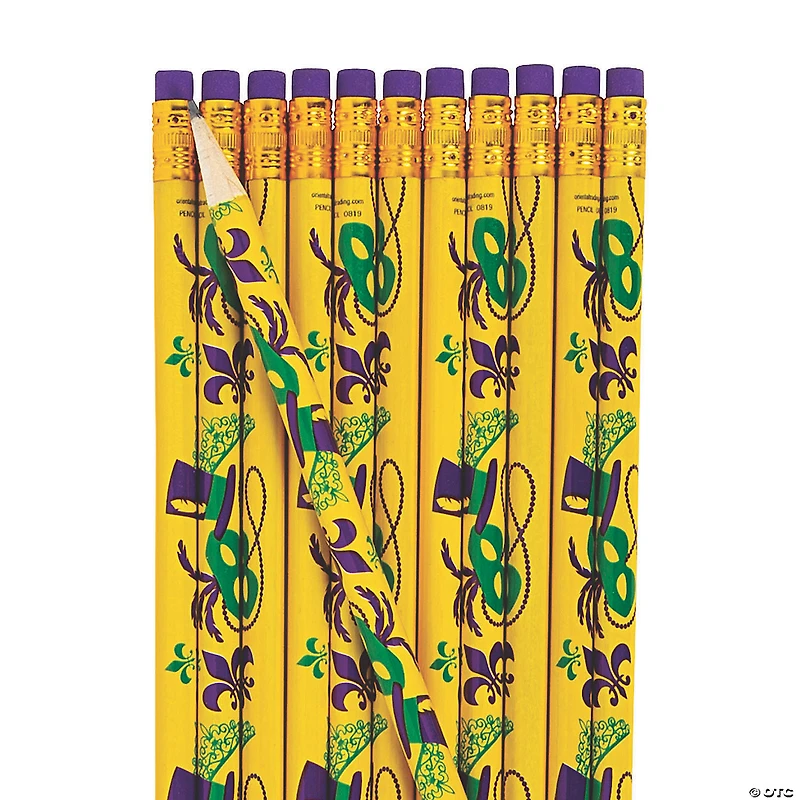 Mardi Gras Pencils