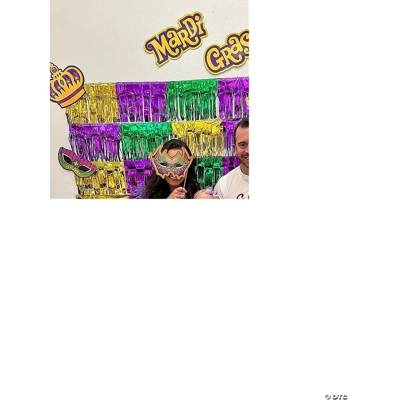 Mardi Gras Photo Stick Props- 12 Pc.