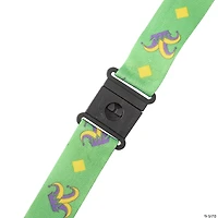 Mardi Gras Print Breakaway Lanyards - 12 Pc.